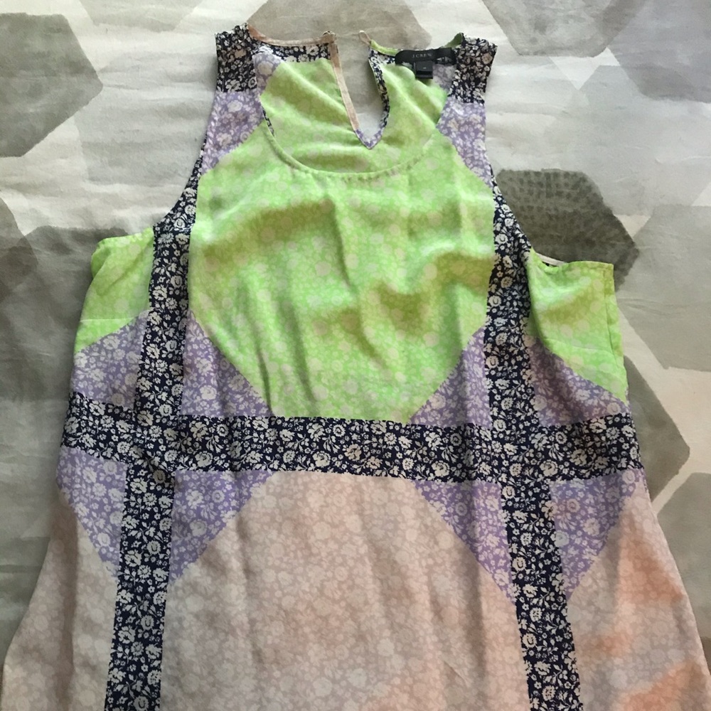 J. Crew Silk Top 💜💙💚💗